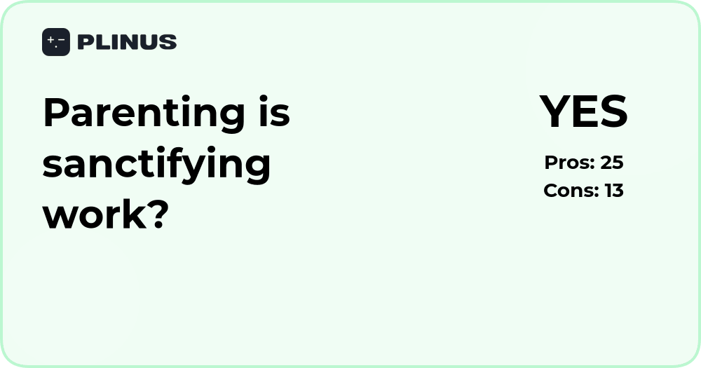 Is parenting sanctifying work? Deep analysis of meaning and growth