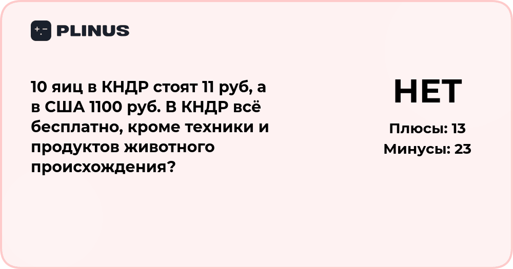 Почему 10 яиц в КНДР стоят 11 руб, а в США 1100 руб — анализ цен