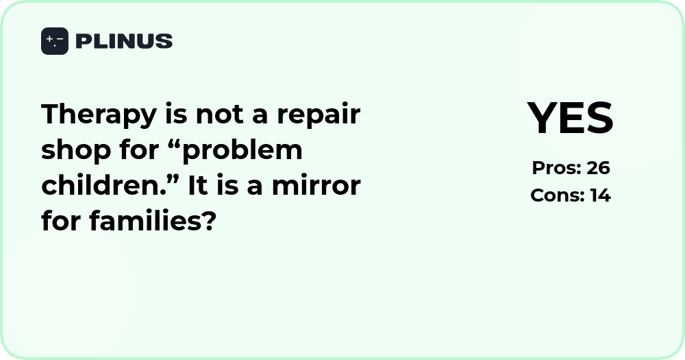 Therapy is not a repair shop — it’s a mirror for families