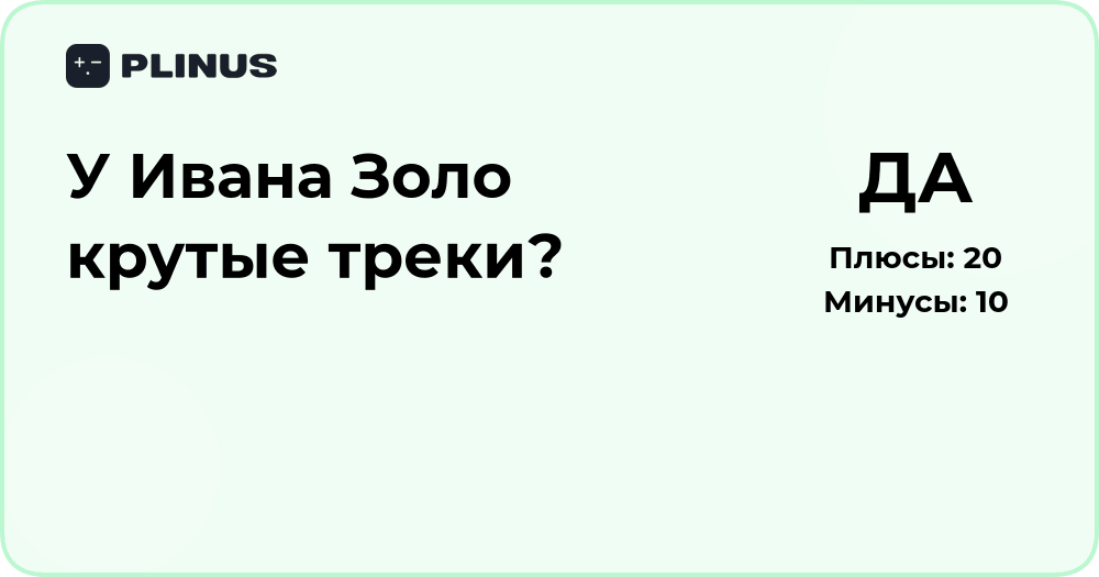 У Ивана Золо крутые треки? Анализ популярности и качества музыки