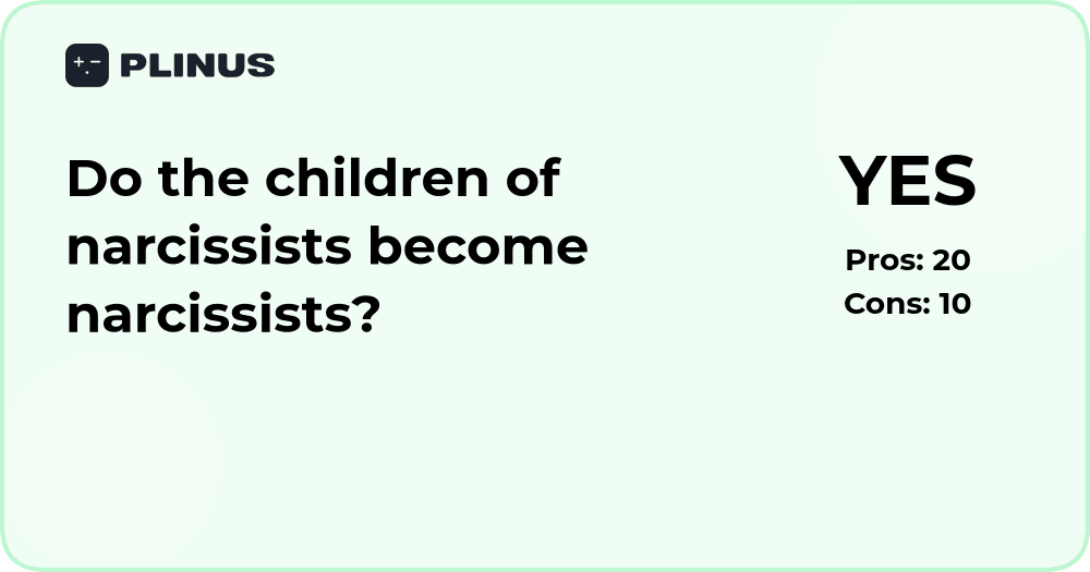 Do the children of narcissists become narcissists? Psychological analysis