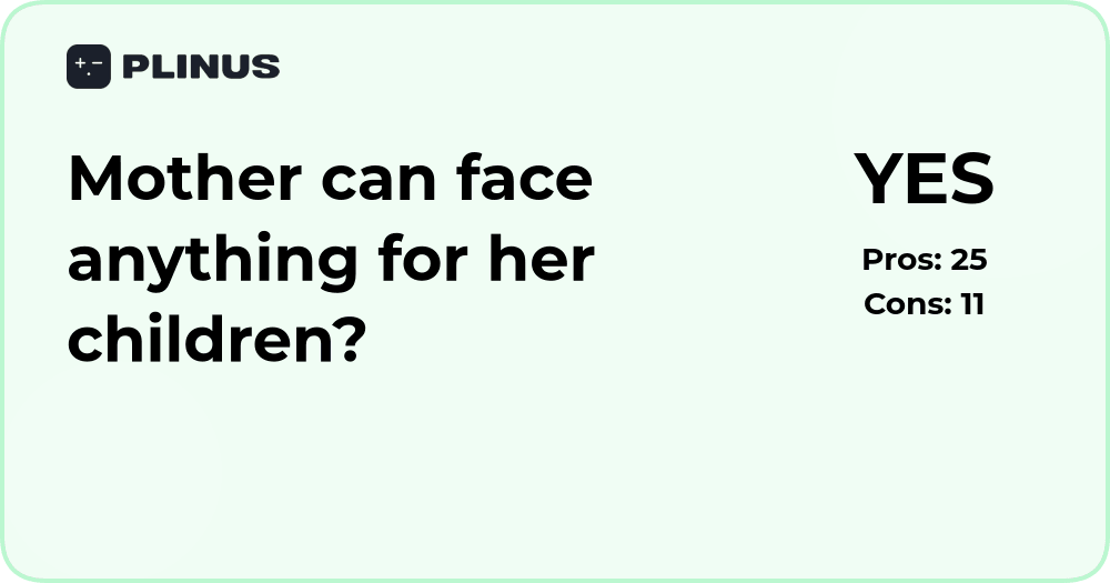 Can a mother face anything for her children? Emotional analysis
