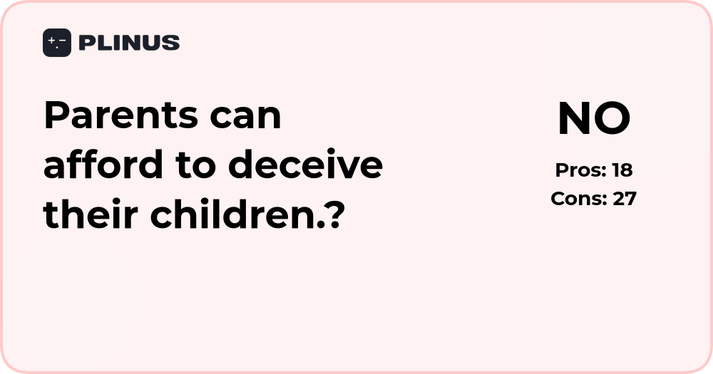 Can parents afford to deceive their children? Ethical analysis