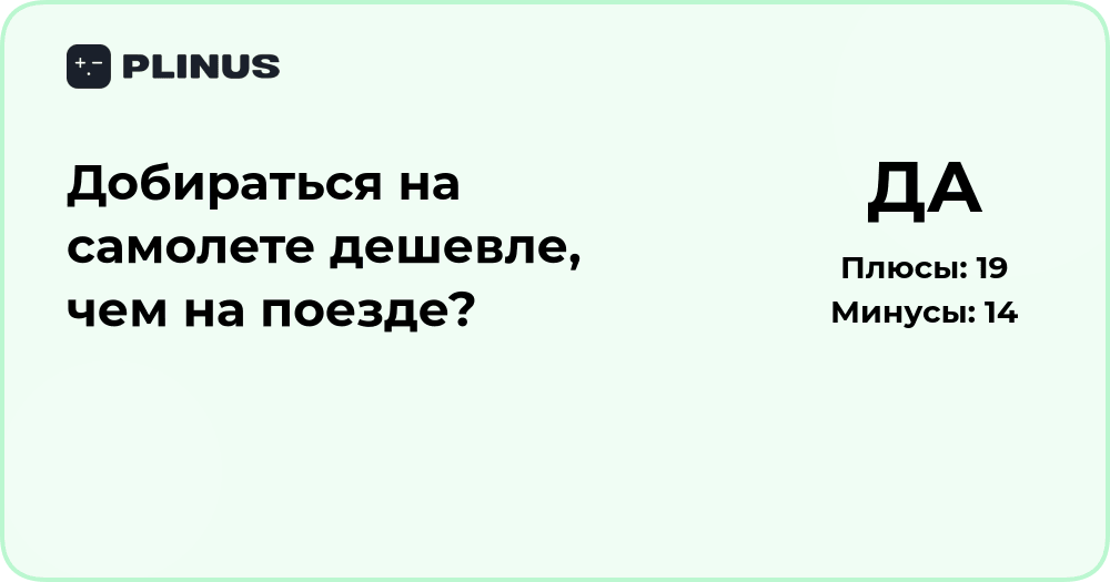 Добираться на самолете дешевле, чем на поезде? Подробный анализ