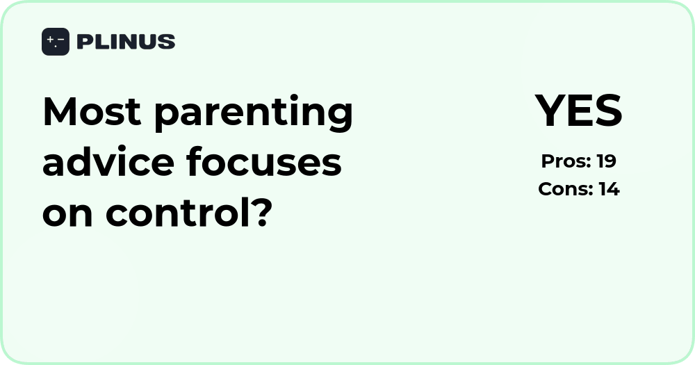 Does most parenting advice focus on control? In-depth analysis