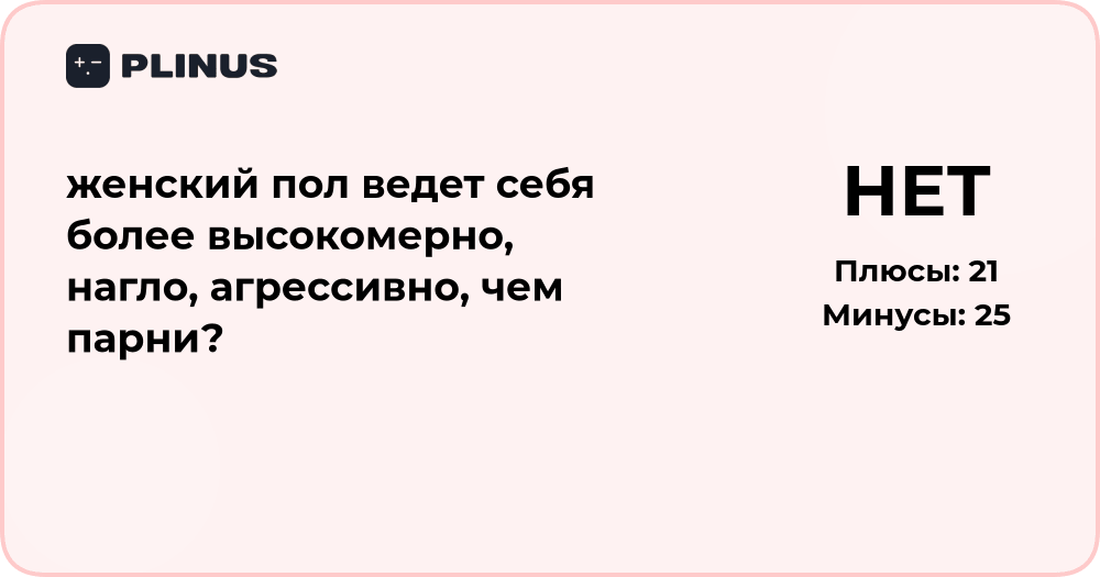 Женский пол ведет себя высокомернее и агрессивнее, чем парни? Анализ поведения