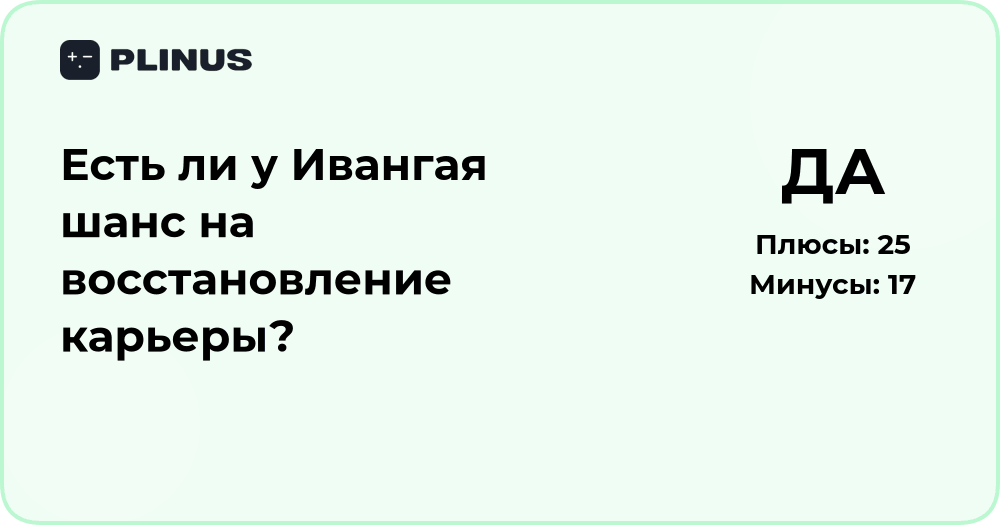 Есть ли у Ивангая шанс на восстановление карьеры? Анализ перспектив