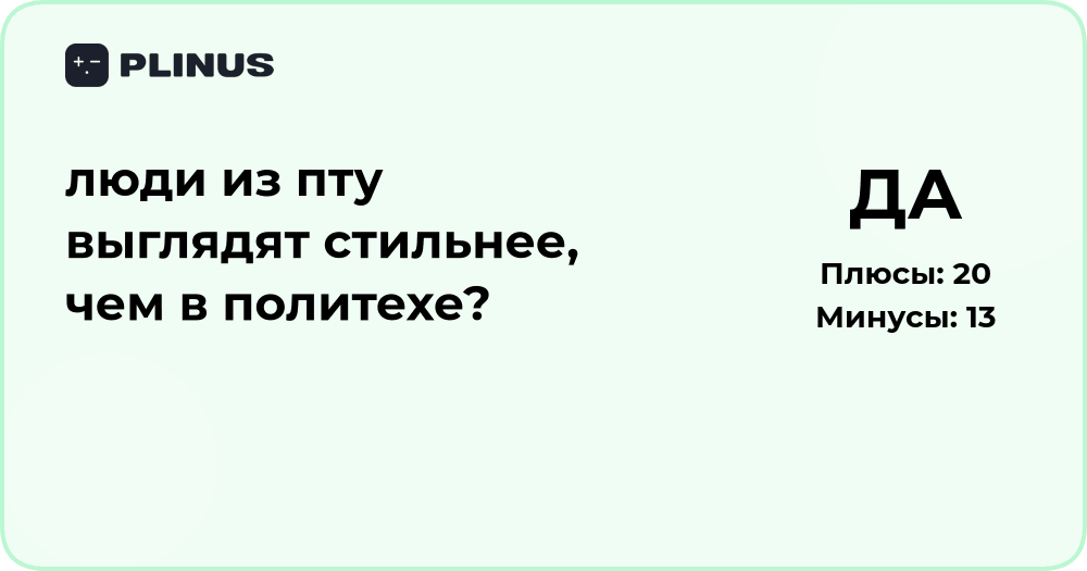 Люди из ПТУ выглядят стильнее, чем в политехе? Анализ мнений и факторов
