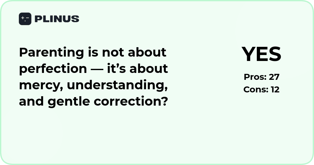 Parenting Is Not About Perfection: A Deep Analysis of Mercy and Understanding