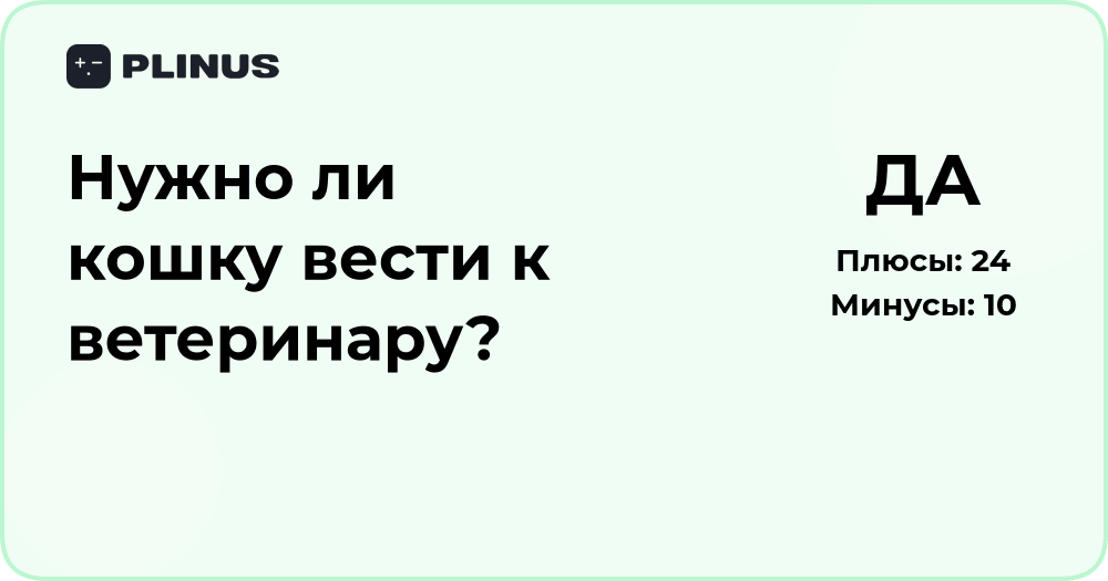 Нужно ли кошку вести к ветеринару? Подробный разбор ситуации