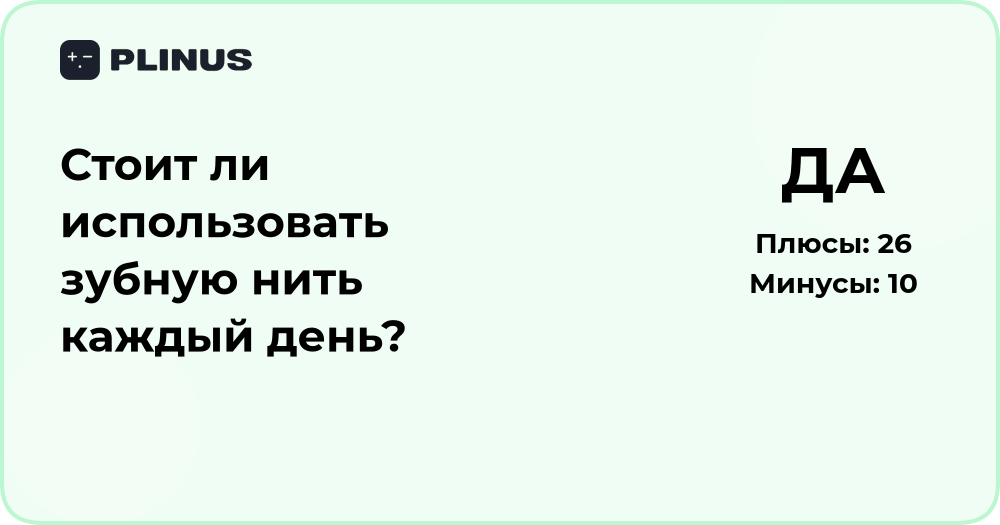 Стоит ли использовать зубную нить каждый день? Анализ пользы и рисков