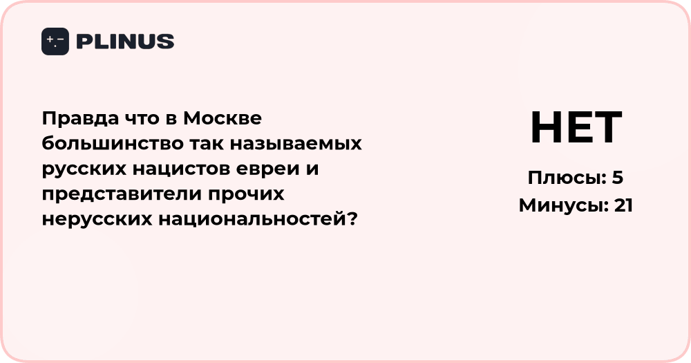 Анализ утверждения о национальном составе русских нацистов в Москве