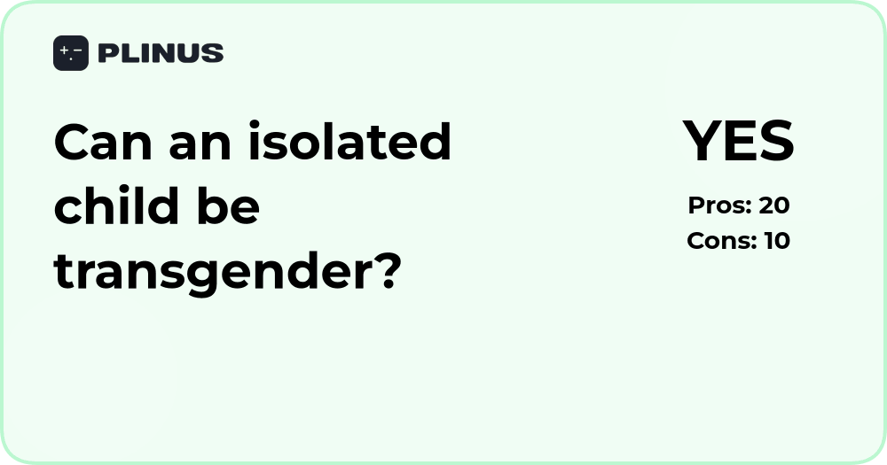 Can an isolated child be transgender? Understanding key factors