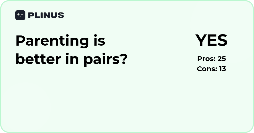 Is parenting better in pairs? Analysis of shared parenting benefits