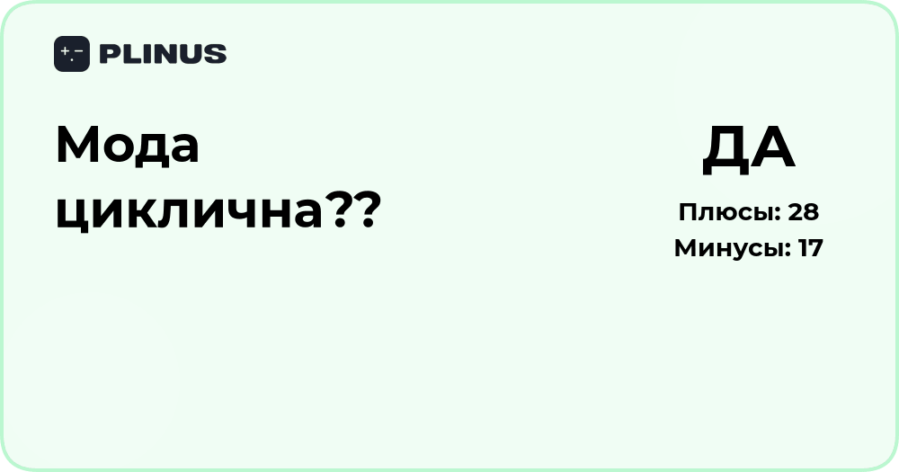 Мода циклична? Анализ повторяемости тенденций в индустрии