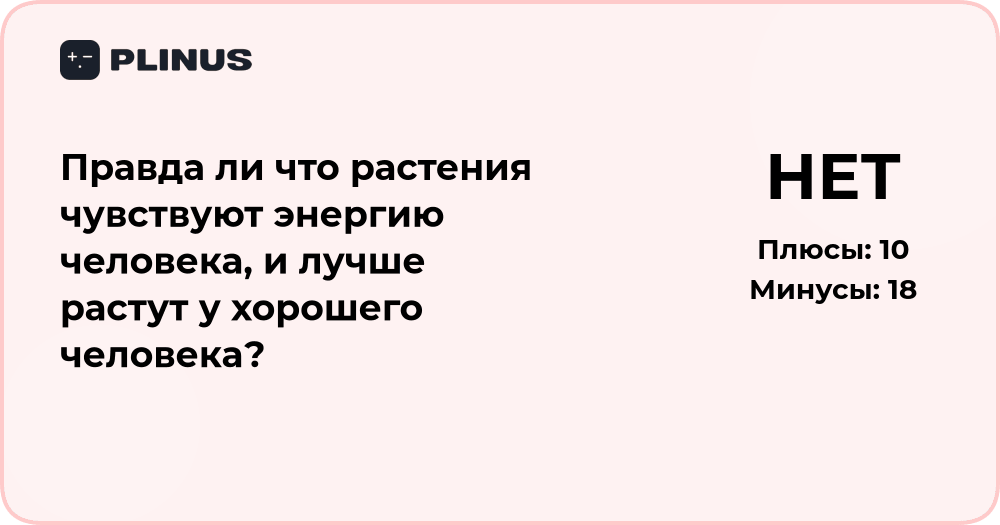 Правда ли, что растения чувствуют энергию человека?