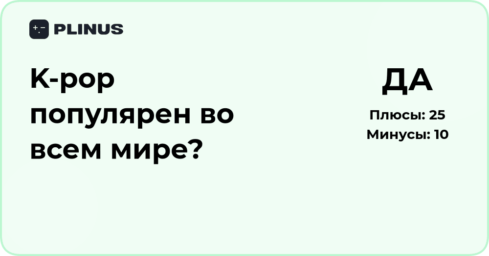 Популярен ли K-pop во всем мире? Анализ глобального феномена