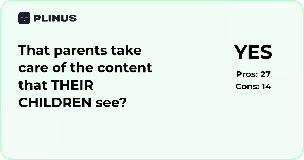Should parents control what their children watch? Analysis and insights