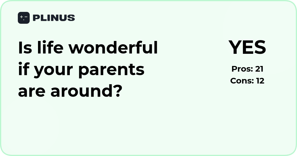 Is life wonderful if your parents are around? Deep analysis