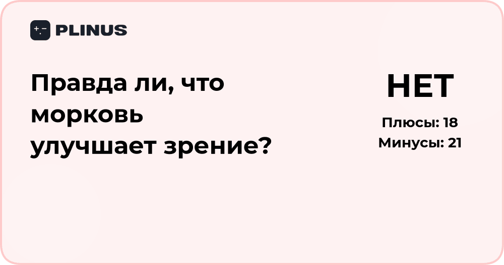 Правда ли, что морковь улучшает зрение? Научный анализ фактов
