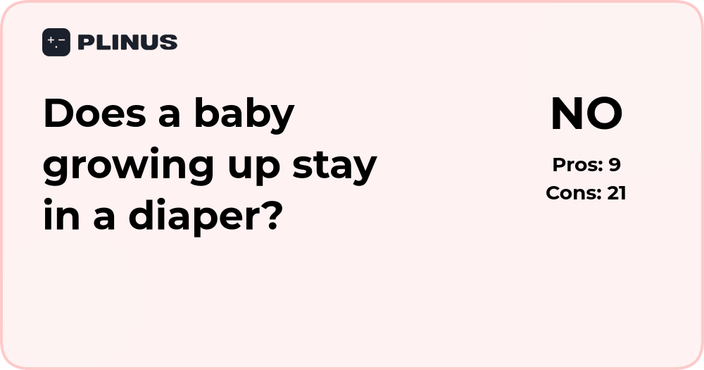 Does a baby growing up stay in a diaper? Development analysis