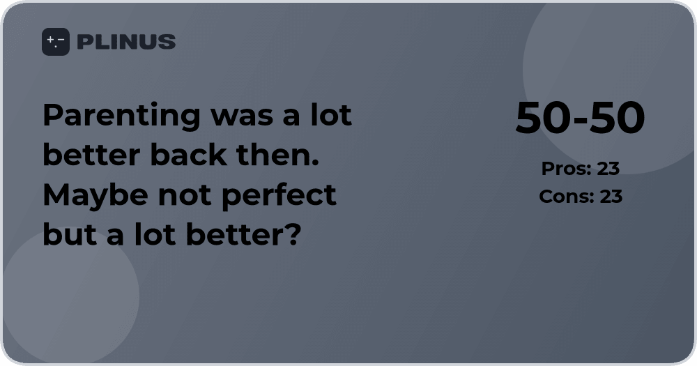 Was parenting really better back then? Comparative analysis