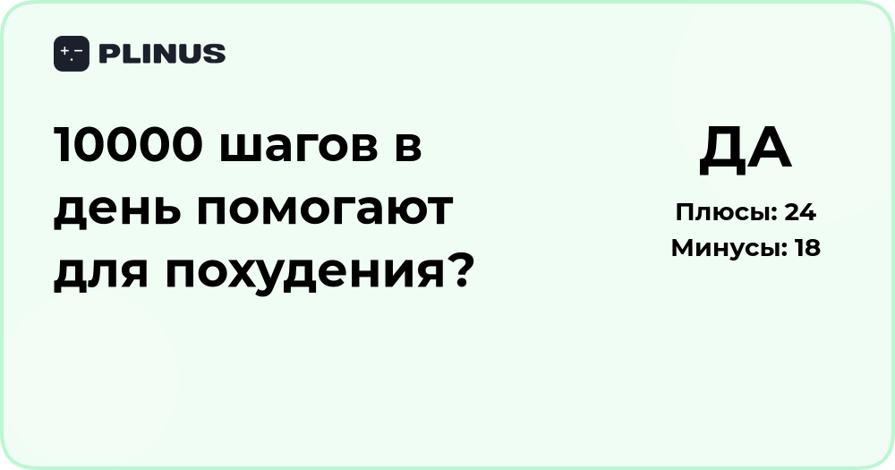10000 шагов в день помогают для похудения? Разбор эффективности