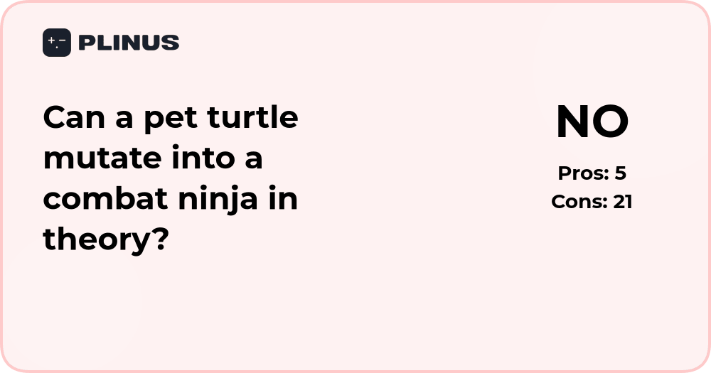 Can a pet turtle mutate into a combat ninja? Theoretical analysis